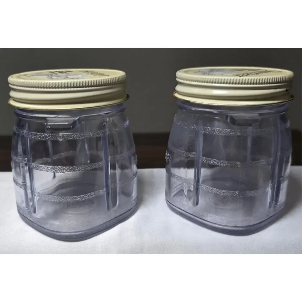 Vintage 1970's Osterizer Liquefier-Blender Mini Blend & Store Plastic Containers